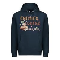 Navy enemies to lovers book club Premium Hoodie - MaliasSmallBusiness