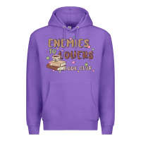 Purple enemies to lovers book club Premium Hoodie - MaliasSmallBusiness
