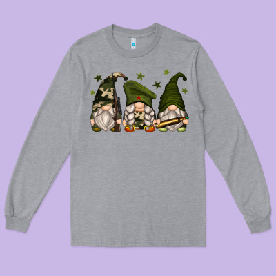 Long Sleeve Tee army gnomes