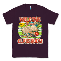 Plum welcome to our classroom Classic Tee - texasbilliewilder
