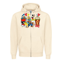 Sandshell cartoon characters coffee cups Zipper Hoodie - Zillion Design Studio