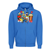 True Royal cartoon characters coffee cups Zipper Hoodie - Zillion Design Studio