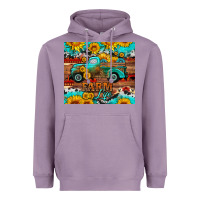 Lavender western farm life truck sunflowers  mousepad Heavyweight Hoodie - HRA Design Shop