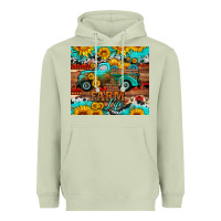 Matcha western farm life truck sunflowers  mousepad Heavyweight Hoodie - HRA Design Shop