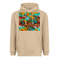 Mushroom western farm life truck sunflowers  mousepad Heavyweight Hoodie - HRA Design Shop