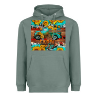 Sage western farm life truck sunflowers  mousepad Heavyweight Hoodie - HRA Design Shop
