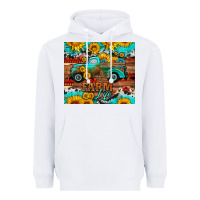 White western farm life truck sunflowers  mousepad Heavyweight Hoodie - HRA Design Shop