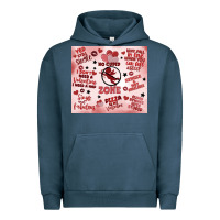 Pigment Midnight Navy funny valentine's day Urban Hoodie - MaliasSmallBusiness