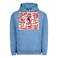 Pigment Pebble Blue funny valentine's day Urban Hoodie - MaliasSmallBusiness