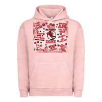 Pigment Salmon funny valentine's day Urban Hoodie - MaliasSmallBusiness