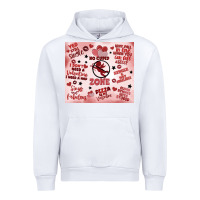 White funny valentine's day Urban Hoodie - MaliasSmallBusiness