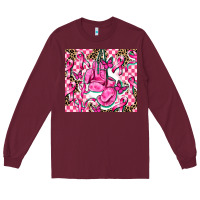 Burgundy nobody fights alone Long Sleeve Tee - AdoDesignShop