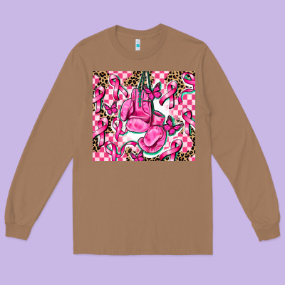 Nobody Fights Alone Long Sleeve Tee Designed By Adodesignshop