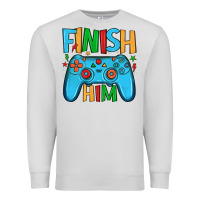 Dove Grey finish him Premium Sweatshirt - JahusDesignShop
