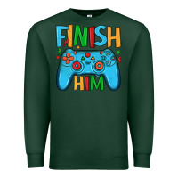 Sports Green finish him Premium Sweatshirt - JahusDesignShop