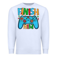 White finish him Premium Sweatshirt - JahusDesignShop