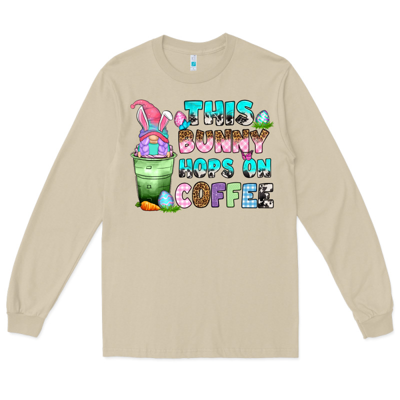 This Bunny Hops On Coffee Long Sleeve Tee by Zillion Design Studio | Teevron