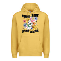 Antique Gold doing some spring reading Premium Hoodie - MaliasSmallBusiness