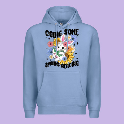 Doing Some Spring Reading Premium Hoodie Designed By Maliassmallbusiness