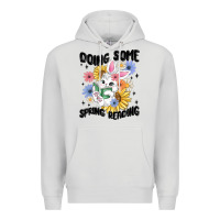 Dove Grey doing some spring reading Premium Hoodie - MaliasSmallBusiness