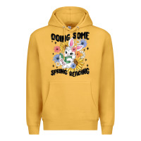 Mustard doing some spring reading Premium Hoodie - MaliasSmallBusiness