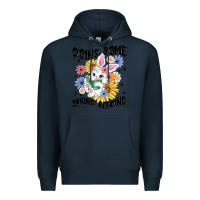 Navy doing some spring reading Premium Hoodie - MaliasSmallBusiness