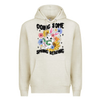 Oatmeal Heather doing some spring reading Premium Hoodie - MaliasSmallBusiness