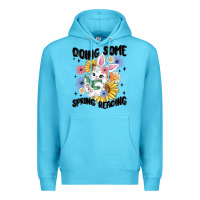 Ocean Blue doing some spring reading Premium Hoodie - MaliasSmallBusiness