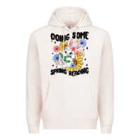 Pale Pink doing some spring reading Premium Hoodie - MaliasSmallBusiness