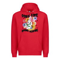 Red doing some spring reading Premium Hoodie - MaliasSmallBusiness