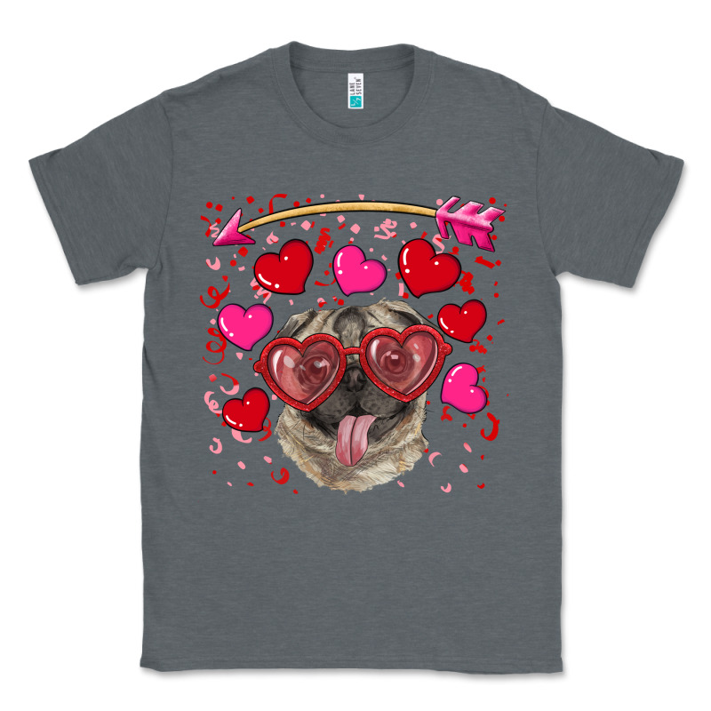 Valentine's Day  Pug Classic Tee by RanaPortraitStore | Teevron