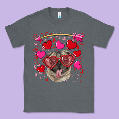Classic Tee valentine's day  pug