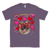 Lavender valentine's day  pug Classic Tee - RanaPortraitStore