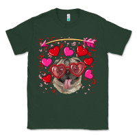 Sports Green valentine's day  pug Classic Tee - RanaPortraitStore