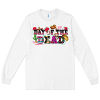 White day of the dead Long Sleeve Tee - texasbilliewilder