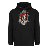 Black freezing to death skull Heavyweight Hoodie - FaDigitalArtStudio