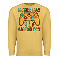 Antique Gold every day is gaming day Premium Sweatshirt - JahusDesignShop
