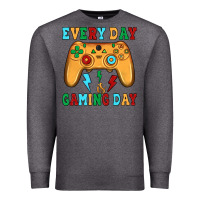 Charcoal Heather every day is gaming day Premium Sweatshirt - JahusDesignShop