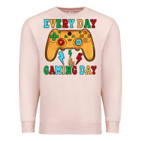 Pale Pink every day is gaming day Premium Sweatshirt - JahusDesignShop