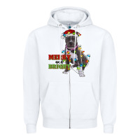 White merry and bright pitbull Zipper Hoodie - RanaPortraitStore