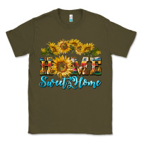 Army Green home sweet home sunflower Classic Tee - BarkalooDesign