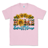 Bubblegum Pink home sweet home sunflower Classic Tee - BarkalooDesign