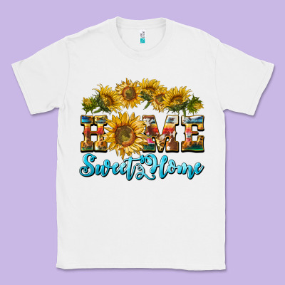 Home Sweet Home Sunflower Classic Tee Designed By Barkaloodesign