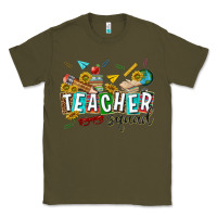 Army Green western teacher squad Classic Tee - texasbilliewilder