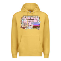 Antique Gold cozy bookish weekend ticket Premium Hoodie - MaliasSmallBusiness