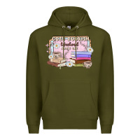 Army Green cozy bookish weekend ticket Premium Hoodie - MaliasSmallBusiness