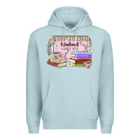 Blue Mist cozy bookish weekend ticket Premium Hoodie - MaliasSmallBusiness