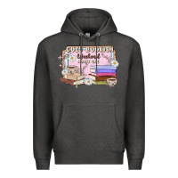 Charcoal Heather cozy bookish weekend ticket Premium Hoodie - MaliasSmallBusiness