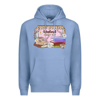 Colony Blue cozy bookish weekend ticket Premium Hoodie - MaliasSmallBusiness