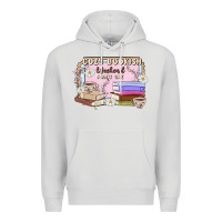Dove Grey cozy bookish weekend ticket Premium Hoodie - MaliasSmallBusiness